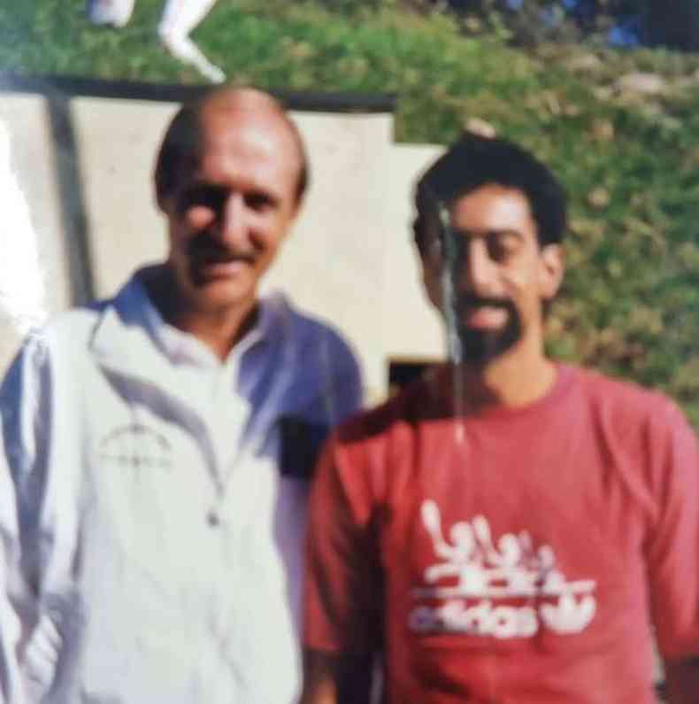 Bob em 1989 com Stan Smith, vencedor em 1970 do 1 Tennis Masters Cup, que junta os oito melhores tenistas do mundo