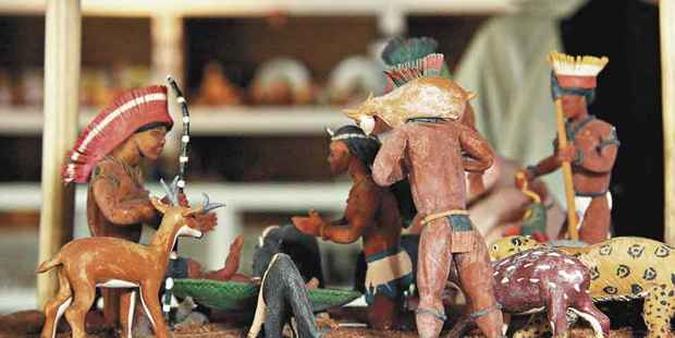 Exemplar em cerâmica feita por índios de Rondônia compõe a mostra(foto: MARCOS MICHELIN/EM/D.A PRESS) Exemplar em cerâmica feita por índios de Rondônia compõe a mostra(foto: MARCOS MICHELIN/EM/D.A PRESS)