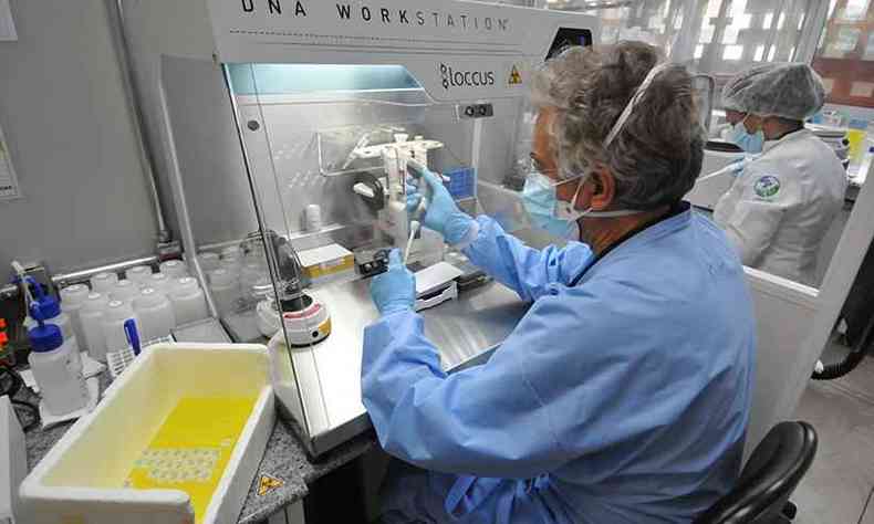 Pesquisa da SpiNTec está em andamento no Centro de Tecnologia em Vacinas da UFMG(foto: Gladyston Rodrigues/EM/D.A Press - 05/08/2021)