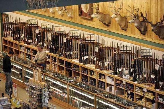 Nos Estados Unidos, h� verdadeiros supermercados de armas de fogo(foto: JESSICA RINALDI)