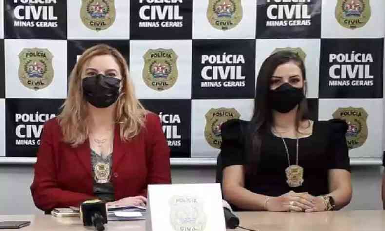 Imagem mostra as delegadas Letcia Gamboge e Ingrid Estevam que trabalharam nas investigaes que levaram  priso o policial militar aposentado 