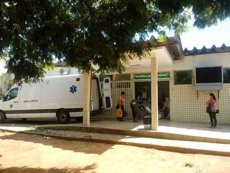 Hospital So Vicente de Paulo, em Araua. Nova cepa do coronavirus chegou  cidade(foto: Gazeta de Araua)