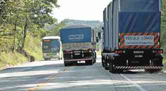 Obras de duplicao da Rodovia da Morte devem provocar aumento no trnsito das estradas estaduais (foto: Rodrigo Clemente/EM/D.A PRESS - 14/6/13)