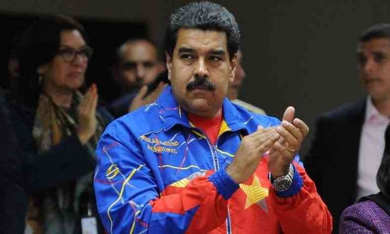 o presidente venezuelano fez um pronunciamento no rdio e TV para fazer as denncias(foto: AFP)