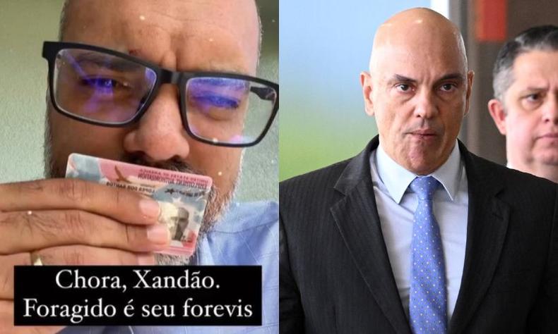 Montagem: Allan dos Santos x Alexandre de Moraes