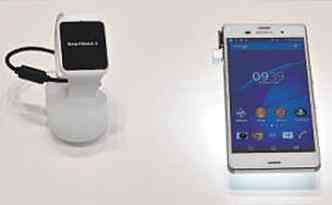 O Xperia Z3, lanado pela Sony ontem, tem bateria que dever durar at dois dias(foto: ANDREW BURTON/AFP)