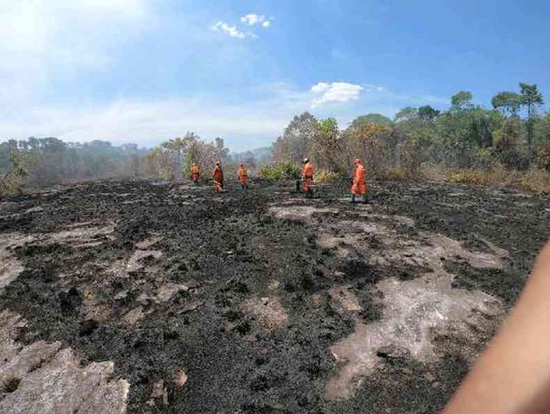 Combate a incndios na Amaznia: outra sugesto  que os recursos liberados do oramento dos estados, com a estratgia que casa meio ambiente e Previdncia, sejam investidos em infraestrutura(foto: CBMMG/Divulgao)