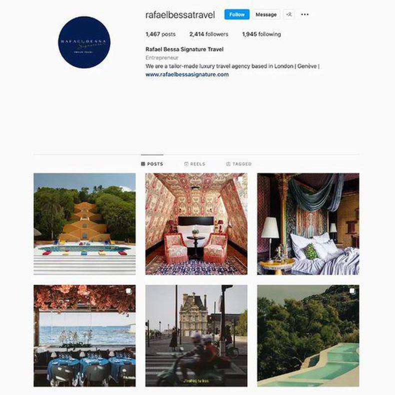 Instagram da agncia de Rafael Bessa
