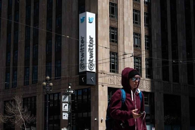 (foto: Amy Osborne / AFP) Sede do Twitter em San Francisco, na Califórnia