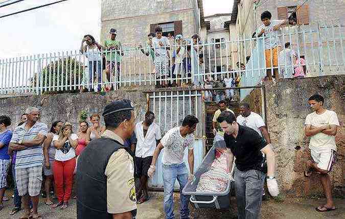 O triplo homicdio assustou moradores do Bairro Serra Verde, em Venda Nova(foto: Jair Amaral/EM/D.A.Press)