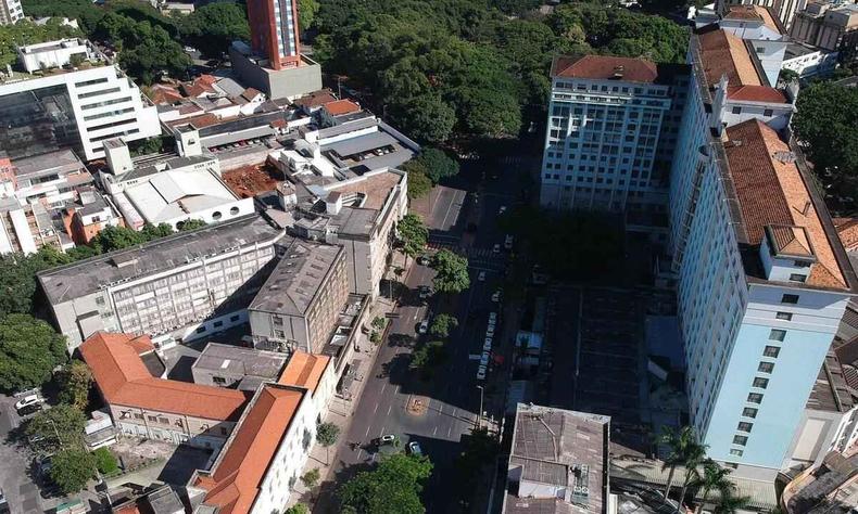 Vista area da Santa Casa de BH