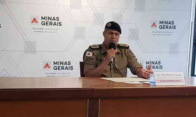 Comandante-geral da Polcia Militar de Minas Gerais, coronel Rodrigo Rodrigues(foto: Marcia Maria Cruz/EM/DA PRESS)