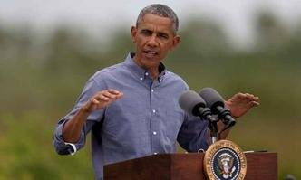 Obama discursou durante visita ao parque nacional dos Everglades, na Flórida(foto: JOE RAEDLE / GETTY IMAGES NORTH AMERICA / AFP) Obama discursou durante visita ao parque nacional dos Everglades, na Flórida(foto: JOE RAEDLE / GETTY IMAGES NORTH AMERICA / AFP)