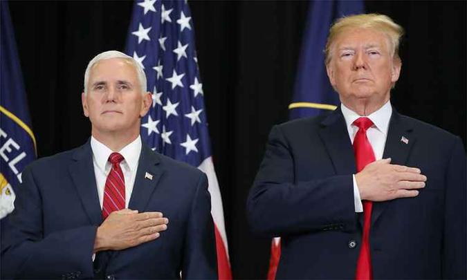 Pence visitará acampamentos de refugiados venezuelanos para conhecer o trabalho que o Brasil vem desenvolvendo na acolhida de refugiados(foto: MARK WILSON/AFP) Pence visitará acampamentos de refugiados venezuelanos para conhecer o trabalho que o Brasil vem desenvolvendo na acolhida de refugiados(foto: MARK WILSON/AFP)