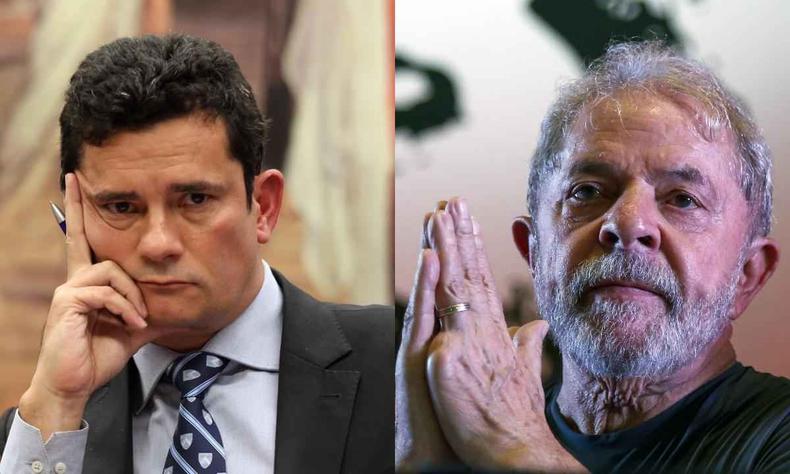Ex-ministro Sergio Moro e ex-presidente Luiz Incio Lula da Silva