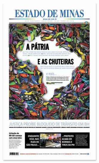 Capa do Em A Ptria e as chuteiras