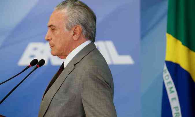 Mais cedo, Temer teria recusado a hiptese de renunciar(foto: Beto Barata)