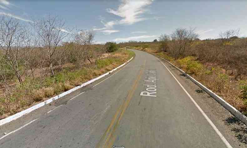 Rodovia MGC 122 em Capito Enas, conta com uma velocidade permitida at 60KM/h(foto: Google Street View/ Reproduo)