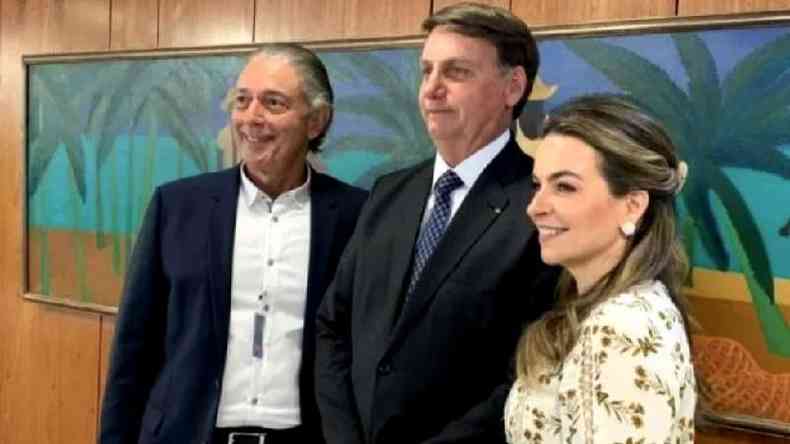 Afrnio Barreira Filho ao lado de Jair Bolsonaro