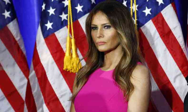 Melania Trump condenou as declaraes do companheiro sobre as mulheres (foto: AFP / KENA BETANCUR )