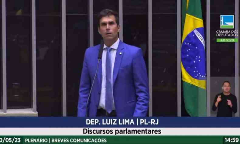 Deputado federal Luiz Lima fala na tribuna da Cmara dos Deputados