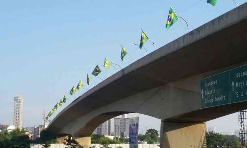 Ponte Imigrante Nordestino, localizada na zona leste de So Paulo(foto: Reproduo/ Facebook EAB)