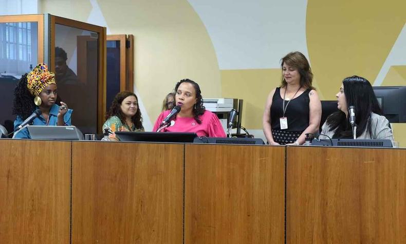 As deputadas Andria de Jesus, Ana Paula Siqueira e Al Portela