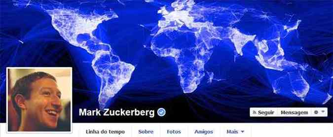 O fundador e diretor-executivo do Facebook, Mark Zuckerberg, quer conectar, em breve, 1 bilhão de pessoas pelo WhatsApp(foto: Reprodução/Facebook)