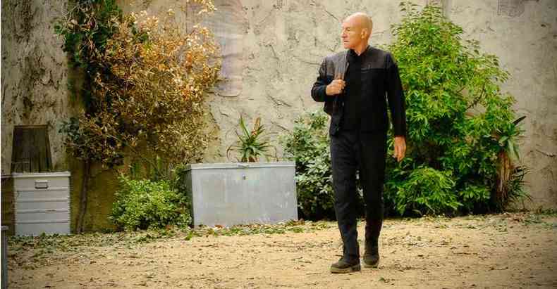 Patrick Stewart protagoniza a srie Star Trek: Picard, que estreia hoje na Amazon Prime Video (foto: Trae Patton/divulgao )