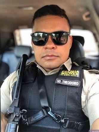 O soldado da Policia Militar Bruno Theodoro da Silva, de 31 anos,(foto: Reproduo/Redes sociais)