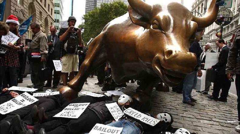Protestos em Wall Street em 2008: para Mason, capitalismo financeiro é danoso para o próprio capitalismo(foto: Getty Images) Protestos em Wall Street em 2008: para Mason, capitalismo financeiro é danoso para o próprio capitalismo(foto: Getty Images)