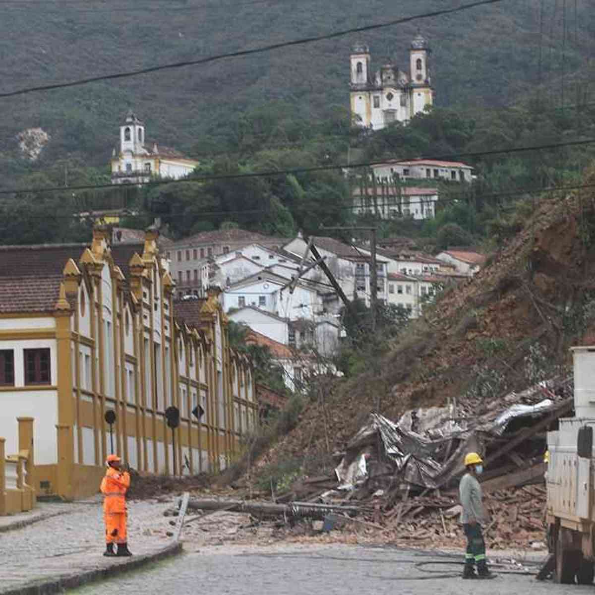 Desabamento de casa revela antiga mina de ouro na cidade histórica