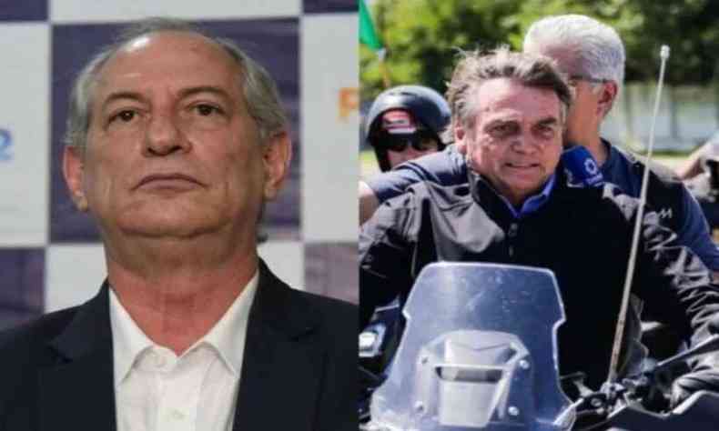 Ciro Gomes, do PDT, e Bolsonaro