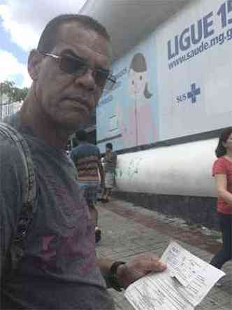 O vigilante Maurcio Garcia voltou a Neves sem o medicamento para a me, em tratamento de insuficincia pulmonar: viagem perdida(foto: Valquiria Lopes/EM/DA Press)