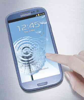 Tela grande e peso de 133g fazem do S III a melhor opo Android(foto: Samsung/Divulgao)