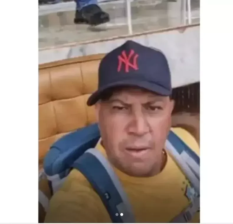 Aildo Francisco Lima, conhecido como Bahia, sentado na cadeira de Alexandre de Moraes durante ataques golpistas do 8 de janeiro (foto: Reprodução/Instagram) Aildo Francisco Lima, conhecido como Bahia, sentado na cadeira de Alexandre de Moraes durante ataques golpistas do 8 de janeiro