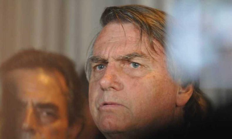 Ex-presidente Jair Bolsonaro (PL) foi condenado pelo TSE após reunião com embaixadores, em que ocorreram ataques ao sistema eleitoral brasileiro(foto: Alexandre Guzanshe/EM/D.A Press) Jair Bolsonaro