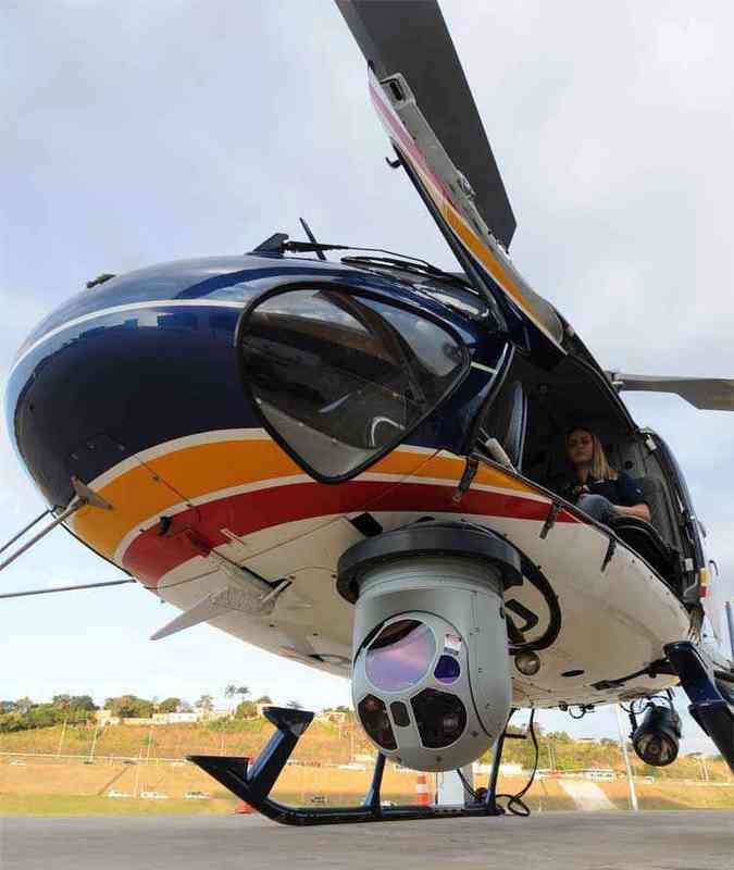 Imageador areo, que capta imagens de helicpteros das equipes das polcias Civil ou Militar(foto: Beto Novaes/EM/D.A Press)