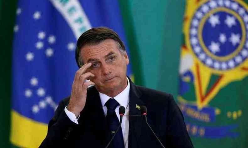 Presidente Bolsonaro usou as redes sociais para criticar divulgao de vacinao em outros pases(foto: Agncia Brasil)