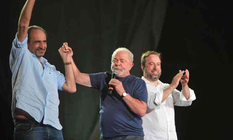 Lula, Kalil e Alexandre Silveira em Ipatinga