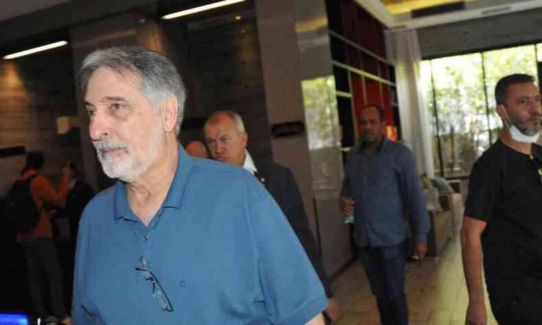 O ex-governador Fernando Pimentel participa de reunio com Lula em BH