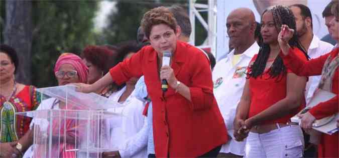 A presidente Dilma Rousseff cumpre agenda neste sbado em Nova Lima e Belo Horizonte(foto: Edesio Ferreira/EM/D.A Press)
