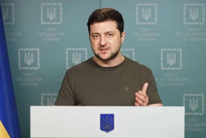 Zelensky já havia dado declarações similares sobre a Otan, na semana passada, em entrevista à televisão americana ABC(foto: UKRAINE PRESIDENCY / AFP) Zelensky já havia dado declarações similares sobre a Otan, na semana passada, em entrevista à televisão americana ABC