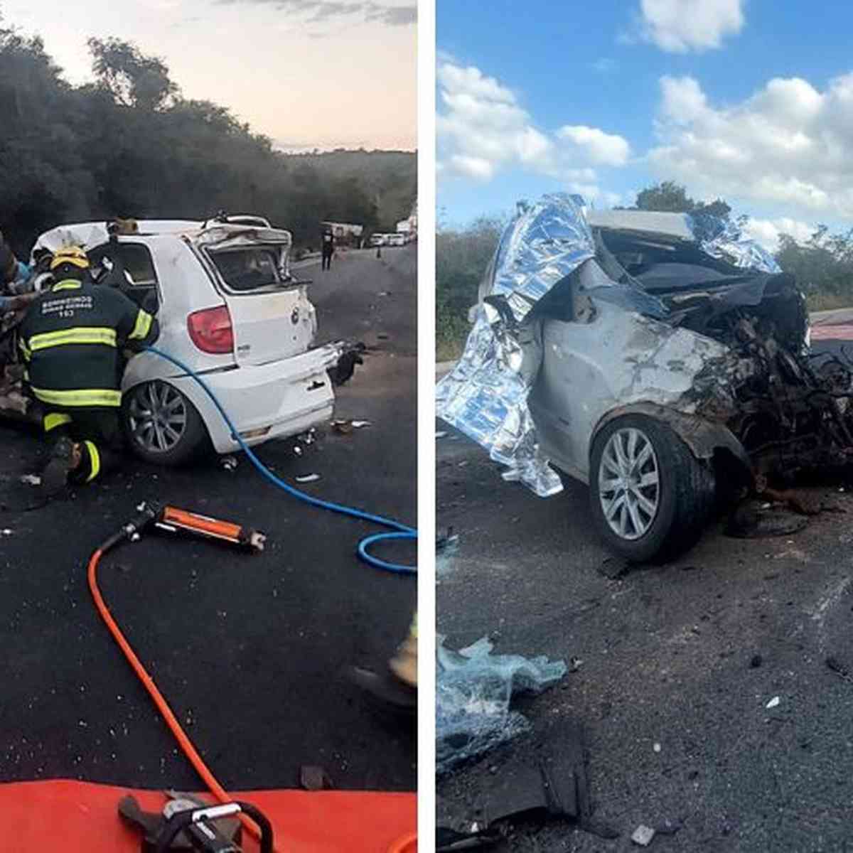 Carro bate de frente com cegonheira na BR-251 e duas pessoas morrem, Grande Minas