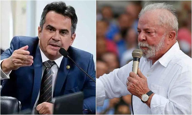 Montagem com Ciro Nogueira e Lula