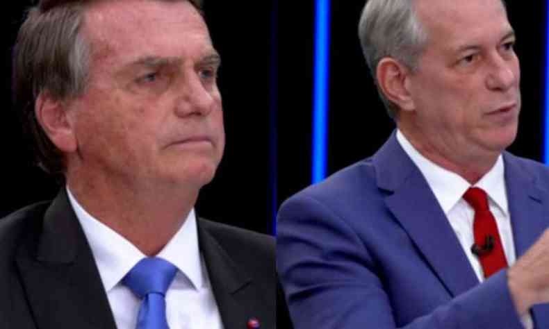 Jair Bolsonaro (PL) e Ciro Gomes (PDT)