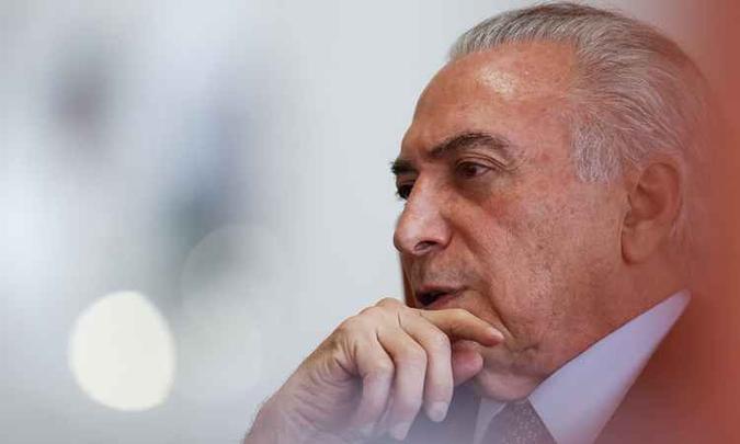 Questionado sobre o tema da Cúpula das Américas, que trata do combate à corrupção, Temer negou que o assunto gere desconforto(foto: Beto Barata/PR) Questionado sobre o tema da Cúpula das Américas, que trata do combate à corrupção, Temer negou que o assunto gere desconforto(foto: Beto Barata/PR)