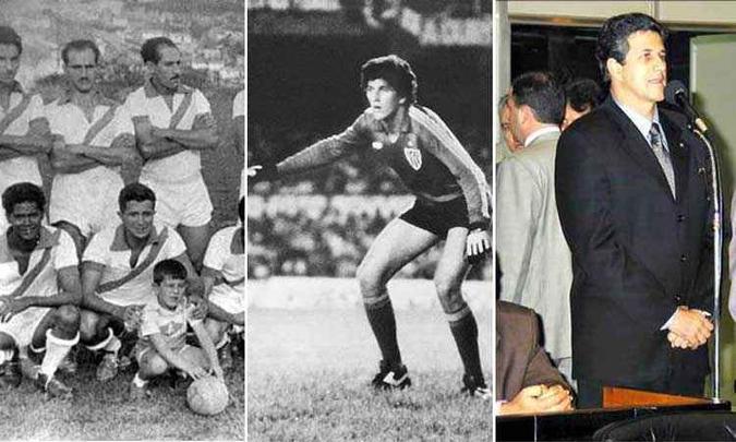 João Leite começou cedo no futebol, acompanhando o pai. Aos 21 anos, estreou no gol do Atlético. Em 1994, ele foi eleito deputado estadual, cargo que ocupa em sexto mandato(foto: Arquivo pessoal e Rodrigo Dias/ALMG) João Leite começou cedo no futebol, acompanhando o pai. Aos 21 anos, estreou no gol do Atlético. Em 1994, ele foi eleito deputado estadual, cargo que ocupa em sexto mandato(foto: Arquivo pessoal e Rodrigo Dias/ALMG)