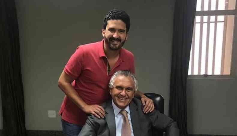 Ronaldo Ramos Caiado Filho e governador de Goiás, Ronaldo Caiado (UB)