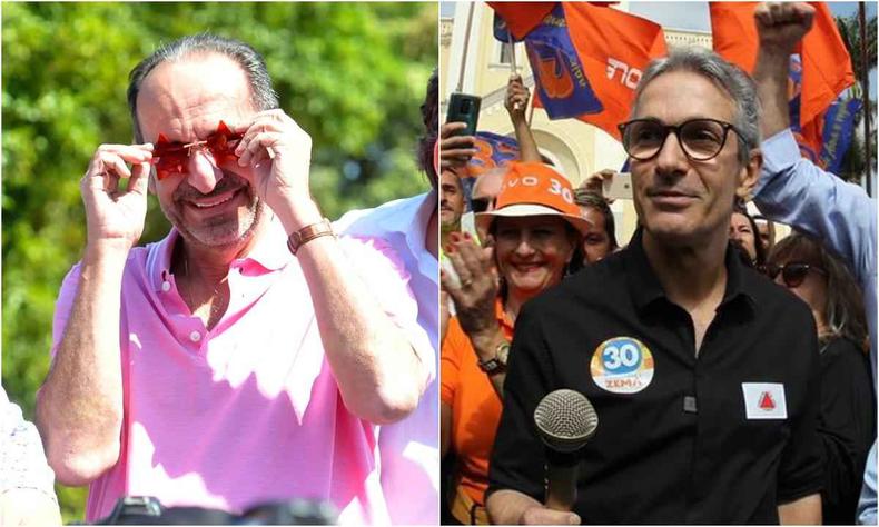 Kalil a esquerda e Zema a direita
